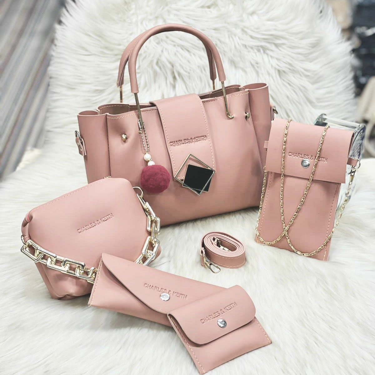 Charles & Keith 5 Pcs Bag Set for Girls - Ishal Design House