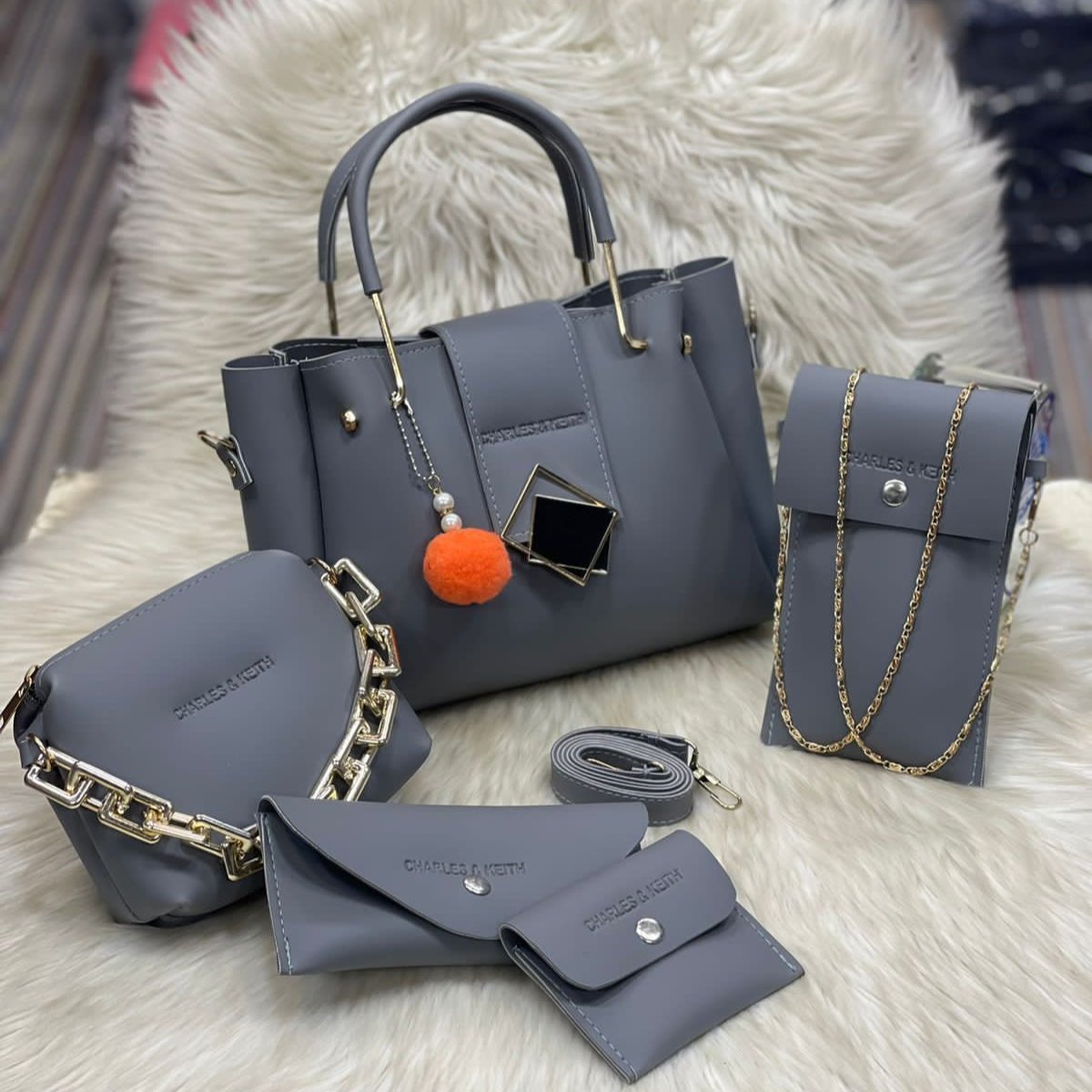 Charles & Keith 5 Pcs Bag Set for Girls - Ishal Design House