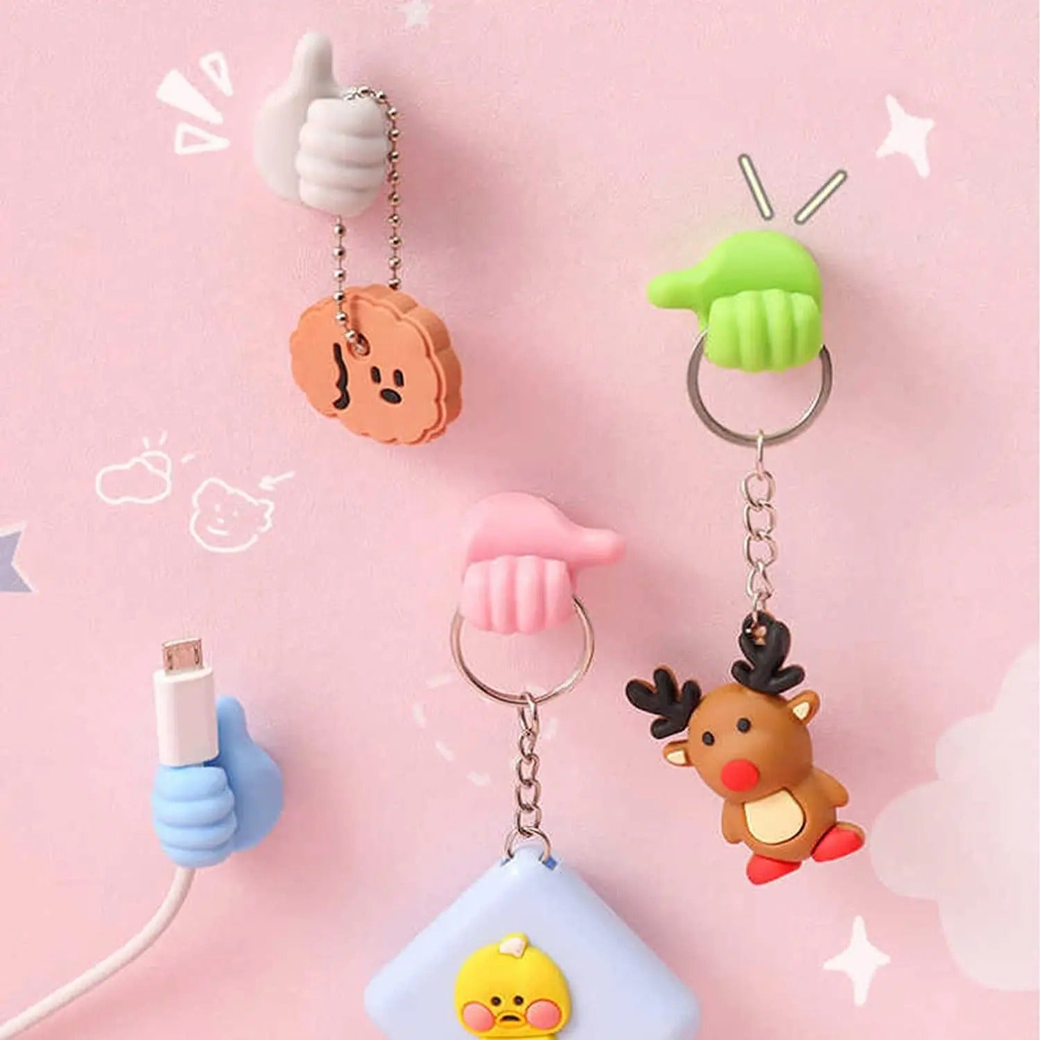 Thumb Hooks Organizer 10 Pcs Set