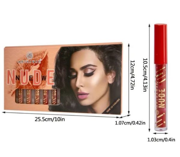 "Bare Rouge β The Perfect Nude-Red Lip Gloss" (Pack of 12).
